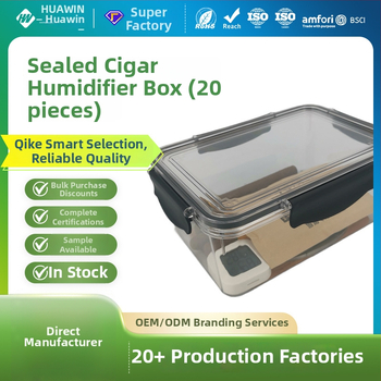Huabei Humidor na cigary – PET Materiál, Uzavretý voči vlhkosti a škodcom, 20 kusov, Prispôsobiteľné
