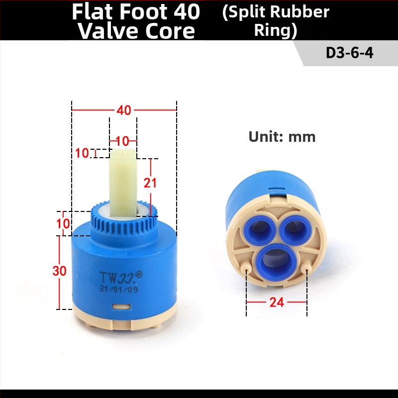 Kuchynský drez keramické jadro ventilu 25/35/40 – horúca/studená miešacia súprava, sada údržby