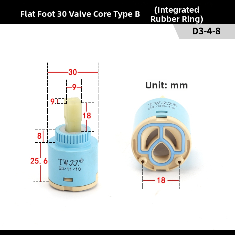 Kuchynský drez keramické jadro ventilu 25/35/40 – horúca/studená miešacia súprava, sada údržby