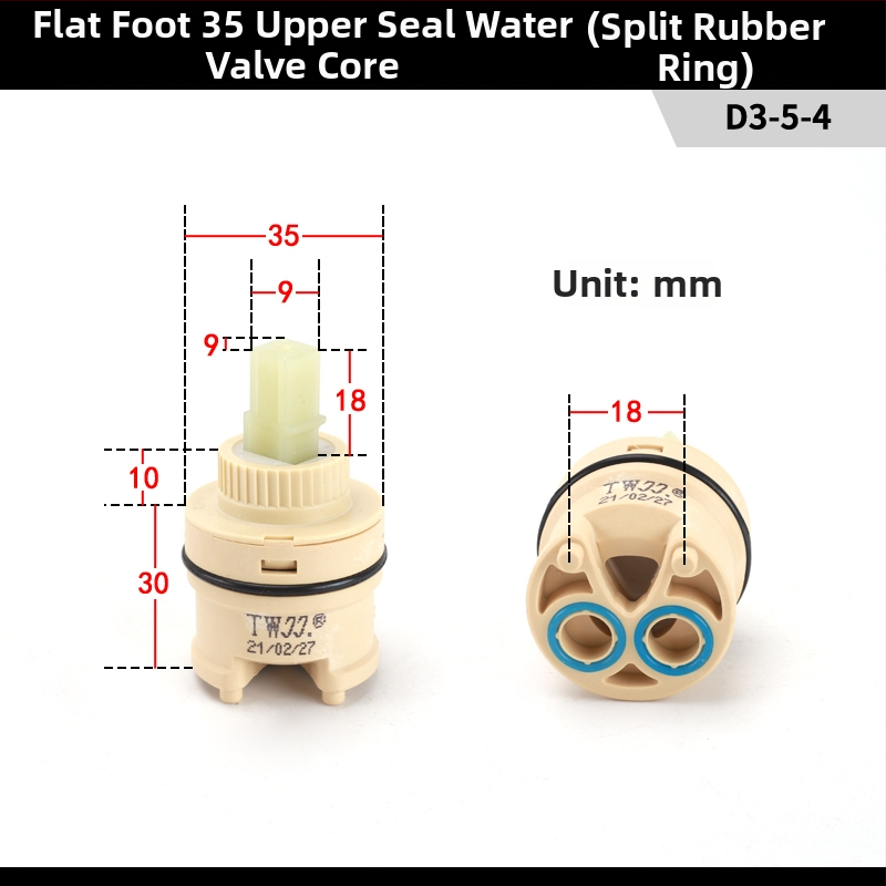 Kuchynský drez keramické jadro ventilu 25/35/40 – horúca/studená miešacia súprava, sada údržby