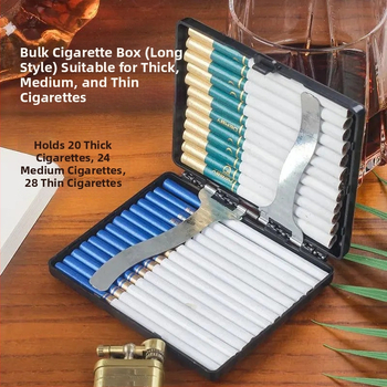 Sigarettide karp Flip-Top, ultraõhuke, luksuslik liivapritsitud viimistlus, plastikust (Materjal: Plastik; Logo trükkimine: Jah; Karbi kogus: 300; Tootekood: HQ)