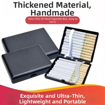 Sigarettide karp Flip-Top, ultraõhuke, luksuslik liivapritsitud viimistlus, plastikust (Materjal: Plastik; Logo trükkimine: Jah; Karbi kogus: 300; Tootekood: HQ)