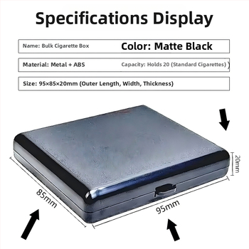 Sigarettide karp Flip-Top, ultraõhuke, luksuslik liivapritsitud viimistlus, plastikust (Materjal: Plastik; Logo trükkimine: Jah; Karbi kogus: 300; Tootekood: HQ)