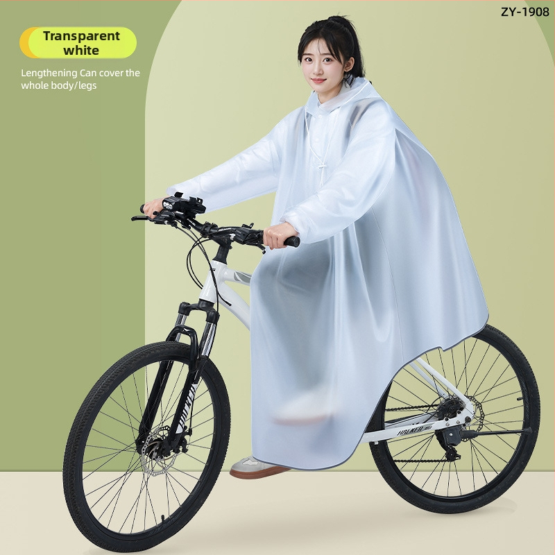 Dážďový pončó na bicykel pre dospelých, PVC tkanina, pre 1 osobu