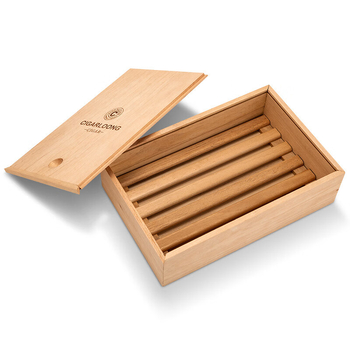 Drvena kutija humidor za cigare sa velikim kapacitetom, zatvara se, prijenosna, 15 cigara