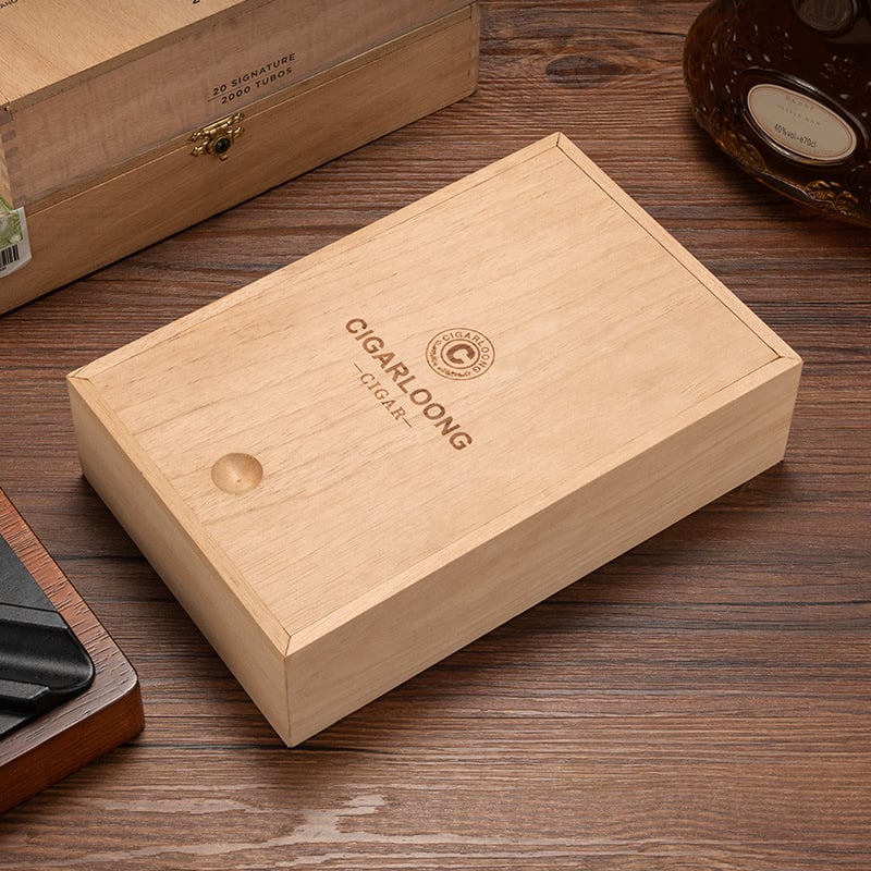 Drvena kutija humidor za cigare sa velikim kapacitetom, zatvara se, prijenosna, 15 cigara