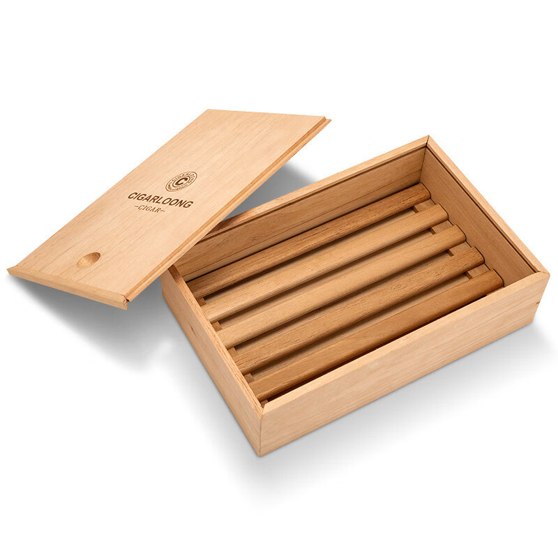 Drvena kutija humidor za cigare sa velikim kapacitetom, zatvara se, prijenosna, 15 cigara