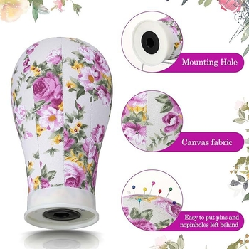 Yunjin forma hlavy na parochu – plátená hlava pre ostrihanie, podpora hlavy manekén, nástroj na ostrihanie (neto obsah: 200)