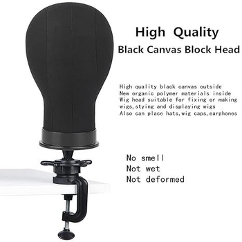 Yunjin forma hlavy na parochu – plátená hlava pre ostrihanie, podpora hlavy manekén, nástroj na ostrihanie (neto obsah: 200)