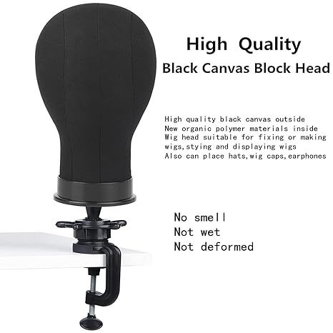 Yunjin forma hlavy na parochu – plátená hlava pre ostrihanie, podpora hlavy manekén, nástroj na ostrihanie (neto obsah: 200)