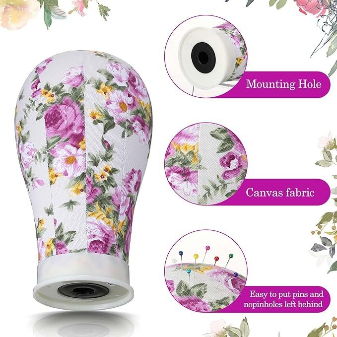 Yunjin forma hlavy na parochu – plátená hlava pre ostrihanie, podpora hlavy manekén, nástroj na ostrihanie (neto obsah: 200)