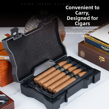 Cestovná cigarová krabička, ABS materiál, dvojvrstvový dizajn, desať kusov, veľká kapacita, tesniaci proti vlhkosti