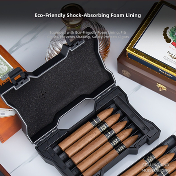 Cestovná cigarová krabička, ABS materiál, dvojvrstvový dizajn, desať kusov, veľká kapacita, tesniaci proti vlhkosti