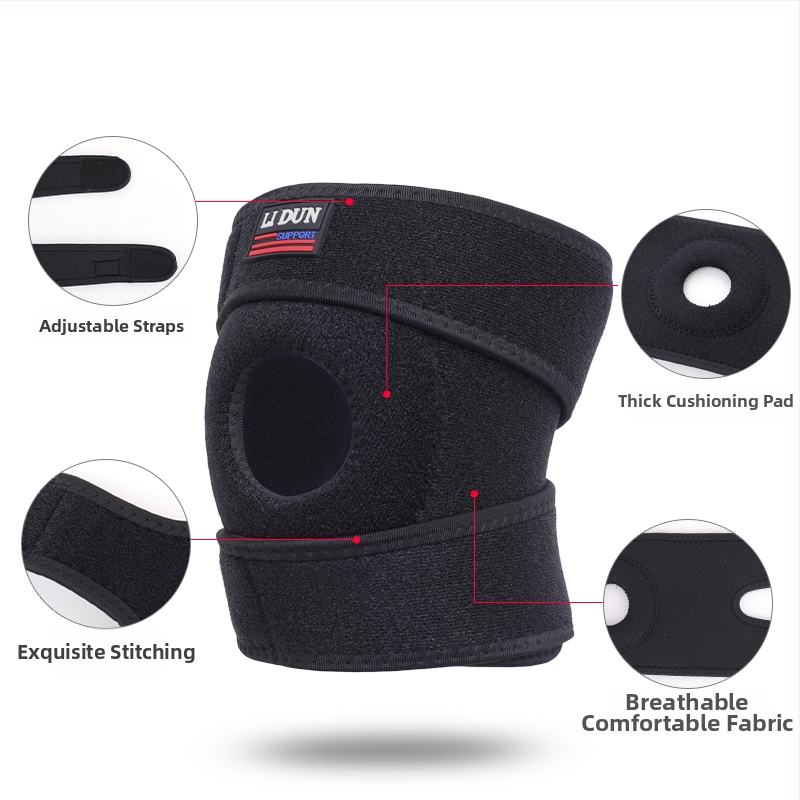 Kompresijas ceļgala josta – elpojoša, universāla, modelis F7H9MMMMHSJH5, galvenais materiāls: sūklis, piemērota pārgājieniem un sportam