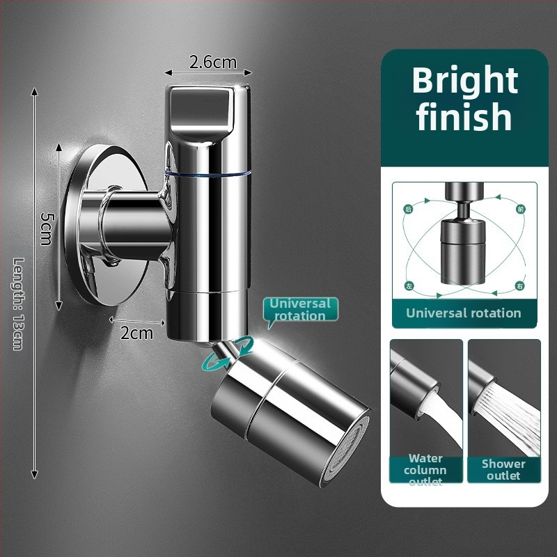 Meďový nástenný zmiešavací kohút pre mop drez, predĺžený, proti striekaniu, model 825, do kúpeľne a na balkón