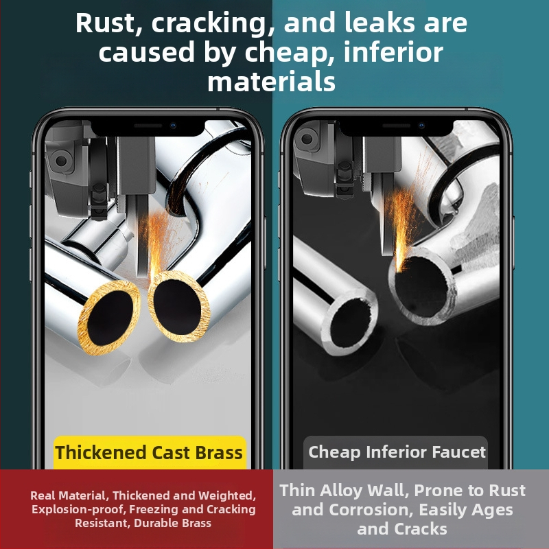 Prívodný kohút na práčku, čistý meď, zapustený do steny, 20 mm pripojenie, keramický diskový ventil, brúsený povrch