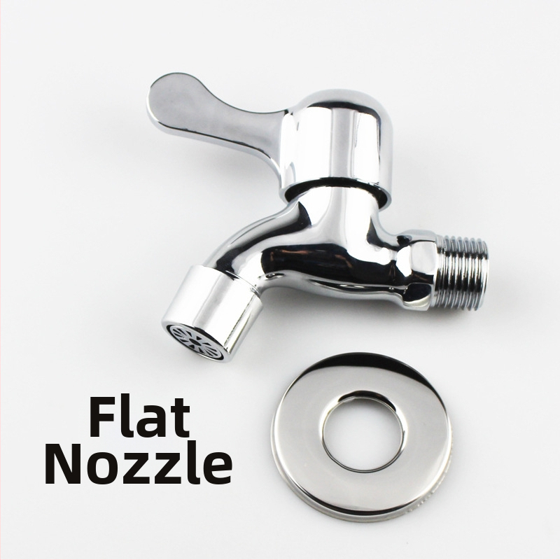 Rozšírený kohút na práčku do steny, dvojité použitie, zliatina zinku, 15 mm vstup, 20 mm sedadlo ventilu, 1,6 MPa