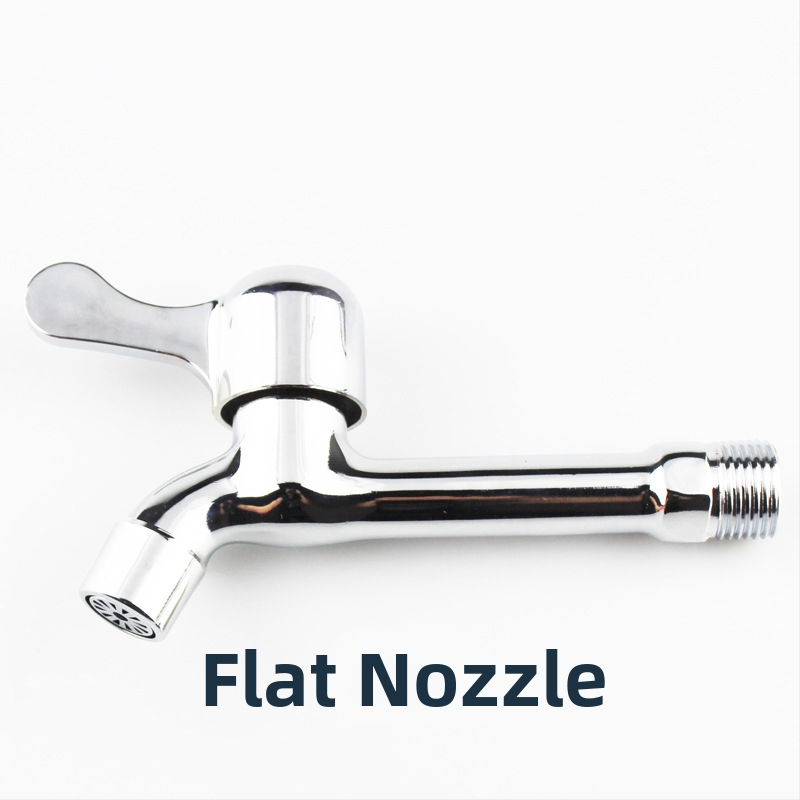 Rozšírený kohút na práčku do steny, dvojité použitie, zliatina zinku, 15 mm vstup, 20 mm sedadlo ventilu, 1,6 MPa