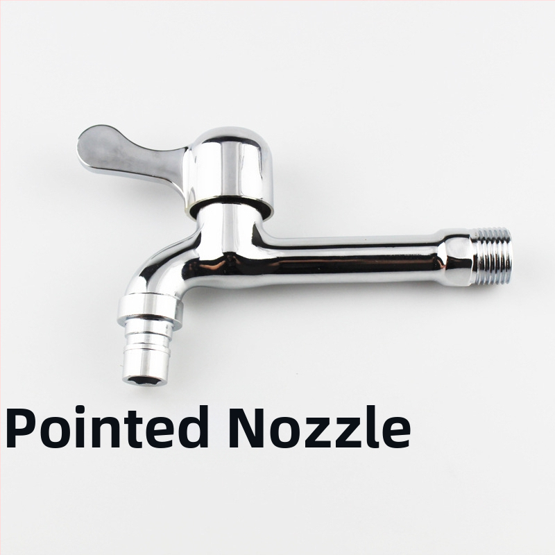 Rozšírený kohút na práčku do steny, dvojité použitie, zliatina zinku, 15 mm vstup, 20 mm sedadlo ventilu, 1,6 MPa