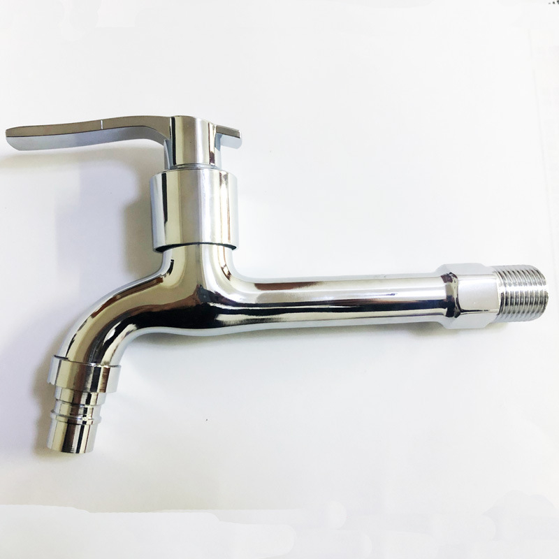 Rozšírený kohút na práčku do steny, dvojité použitie, zliatina zinku, 15 mm vstup, 20 mm sedadlo ventilu, 1,6 MPa