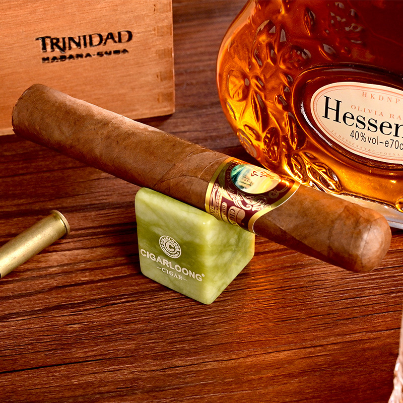 CIGARLOONG jadeový držiak na cigáre, s veľkým priemerom otvoru, prenosný