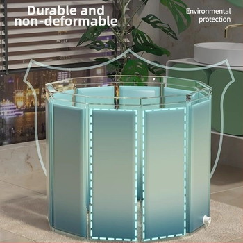 Skladaná vaňa pre dospelých — na kúpanie, nosnosť 100 kg, materiál: tarpaulin