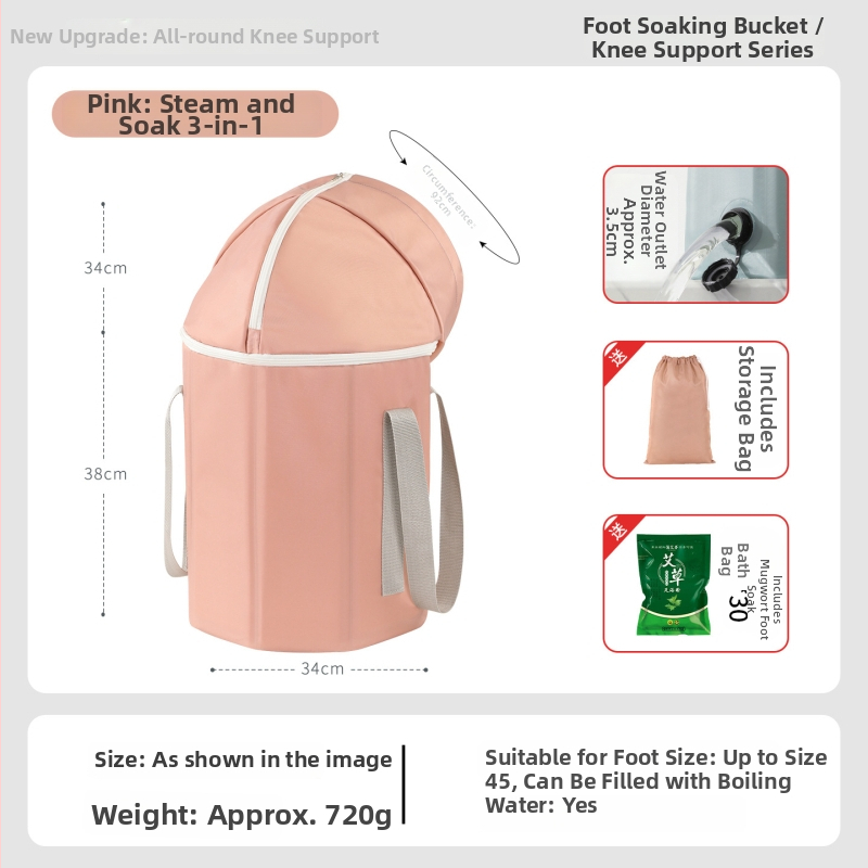 Sklápateľná vaňa na namáčanie nô – hlboká PVC vaňa na domáce použitie, tepelná izolácia, Lohas Travel, pre dospelých
