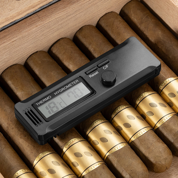 Higrometar za cigare s magnetskim pričvršćenjem, prijenosan, precizan, višefunkcijski mjerni uređaj za temperaturu i vlagu CK-25CD