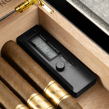 Higrometar za cigare s magnetskim pričvršćenjem, prijenosan, precizan, višefunkcijski mjerni uređaj za temperaturu i vlagu CK-25CD