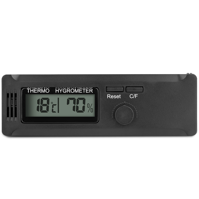 Higrometar za cigare s magnetskim pričvršćenjem, prijenosan, precizan, višefunkcijski mjerni uređaj za temperaturu i vlagu CK-25CD