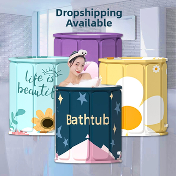 Sklopná vaňa s poklopom pre dospelých, skladací dizajn, konštantná teplota, masážna funkcia a parné bubliny