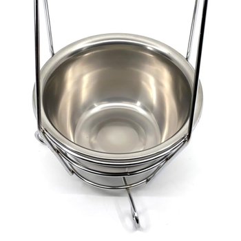 Комплект кошници за въглени за наргиле – неръждаема стомана; включва голям, среден и малък кошник; печат на лого наличен; кутия 24 броя; повторно използваем