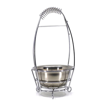 Комплект кошници за въглени за наргиле – неръждаема стомана; включва голям, среден и малък кошник; печат на лого наличен; кутия 24 броя; повторно използваем