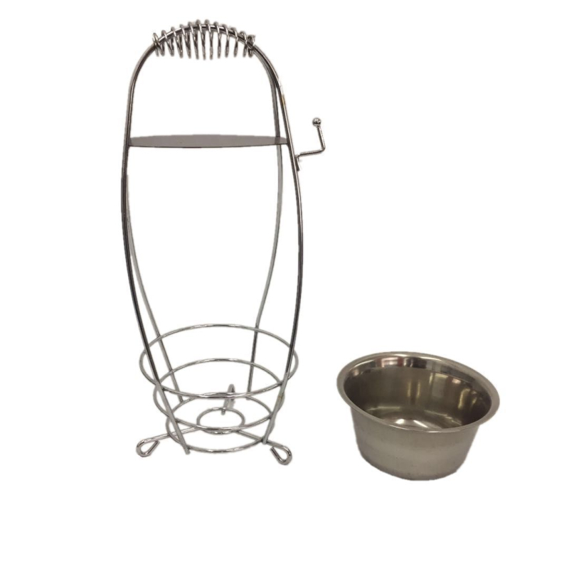 Комплект кошници за въглени за наргиле – неръждаема стомана; включва голям, среден и малък кошник; печат на лого наличен; кутия 24 броя; повторно използваем