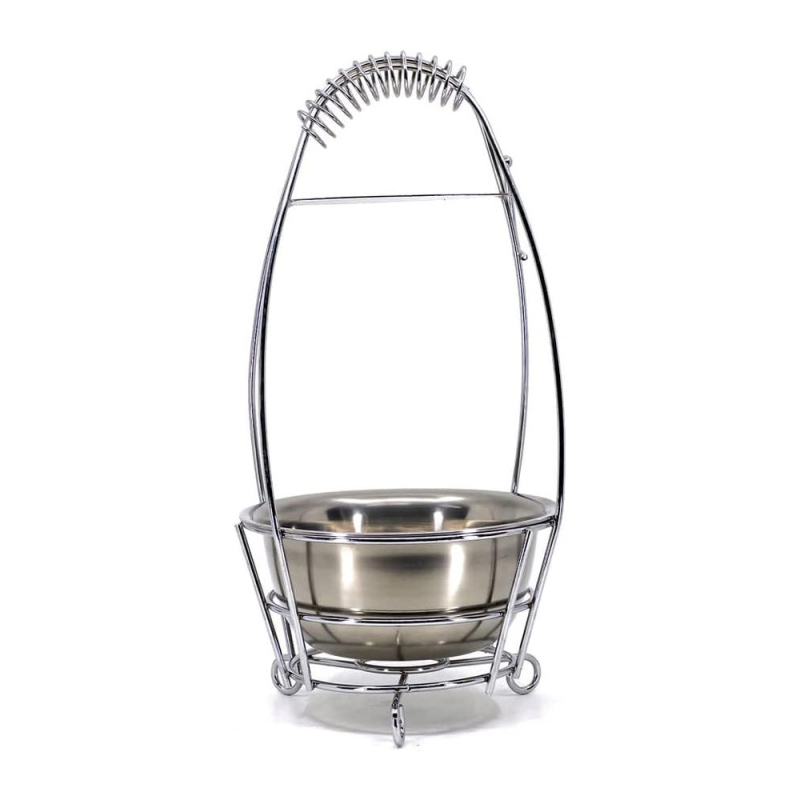 Комплект кошници за въглени за наргиле – неръждаема стомана; включва голям, среден и малък кошник; печат на лого наличен; кутия 24 броя; повторно използваем