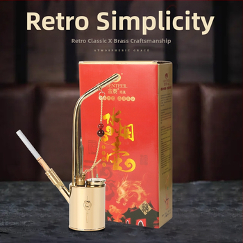 Hookah s bakrenim tijelom, četiri funkcije, retro stil, pogodan kao dar