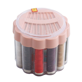 Šijací box s thimble setom, nástroje pre cross-stitch, prenosné, mini skladovanie