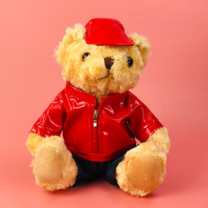 Lejim plyšový medvedík - bábika, Teddy medvedík, mimoriadne jemný krátky plyš, PP bavlna výplň, vhodné pre vek 15–35