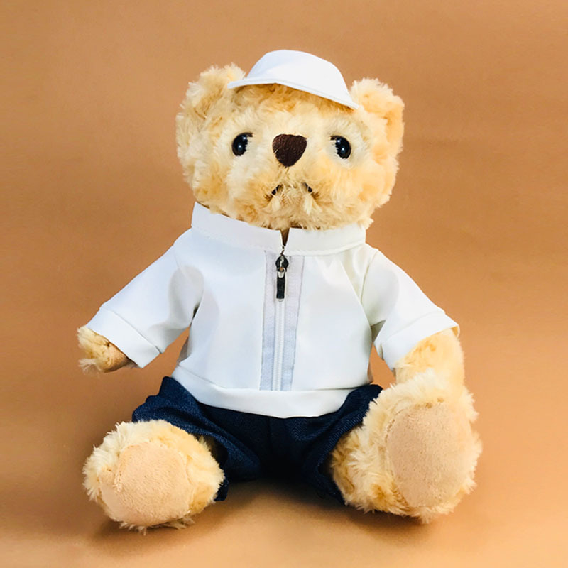 Lejim plyšový medvedík - bábika, Teddy medvedík, mimoriadne jemný krátky plyš, PP bavlna výplň, vhodné pre vek 15–35