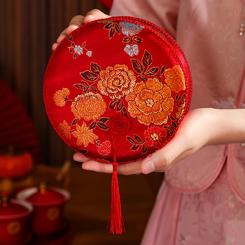 Svadobná šijacia škatuľka – set pre nevestu, luxusný a praktický šijací set s motívmi šťastia, zbierka svadobných potrieb