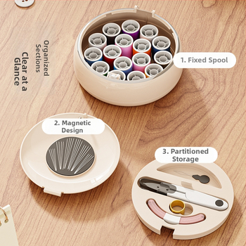 Prenosný vreckový šijací box kit — ABS materiál, jednoduchý štýl, možnosť prispôsobenia