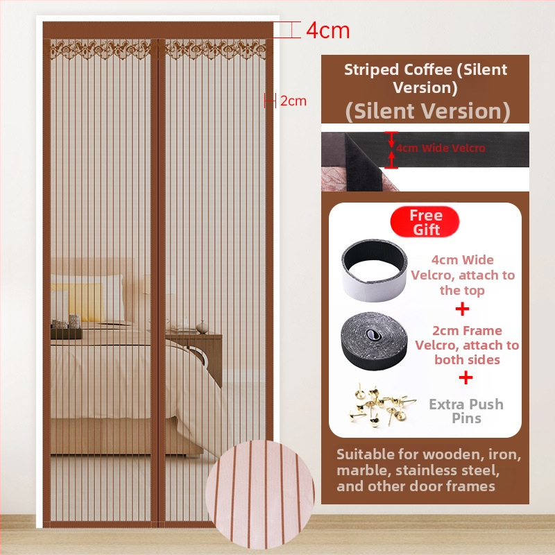 Sieťová dverová záves do spálne, moderný minimalistický štýl, vzor rastlín