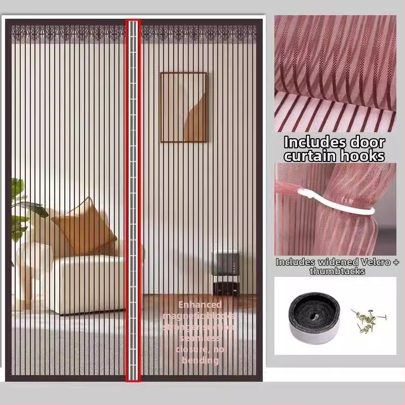 Sieťová dverová záves do spálne, moderný minimalistický štýl, vzor rastlín