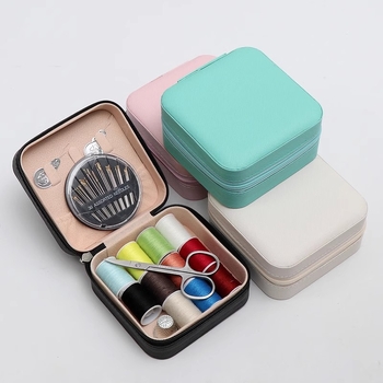 Prenosná krabička na niť a šitie — jednoduchý štýl, pre domáce použitie a opravy odevov