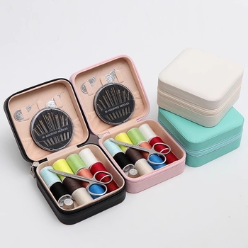 Prenosná krabička na niť a šitie — jednoduchý štýl, pre domáce použitie a opravy odevov