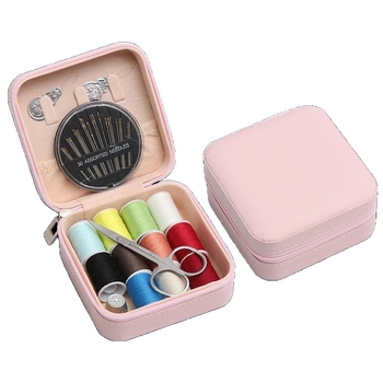 Prenosná krabička na niť a šitie — jednoduchý štýl, pre domáce použitie a opravy odevov