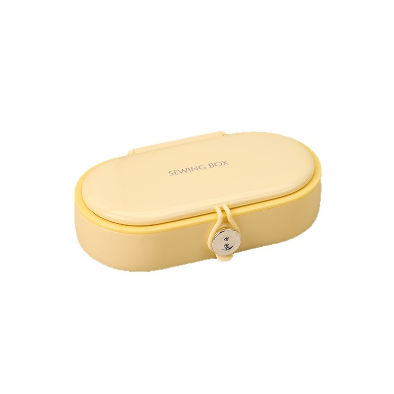 Magnetická krabička na ihly a niť, vlastnoručne navrhnutá, prenosný šijací set, plastová krabička, 144 kusov, ľahký luxusný štýl, prispôsobiteľné