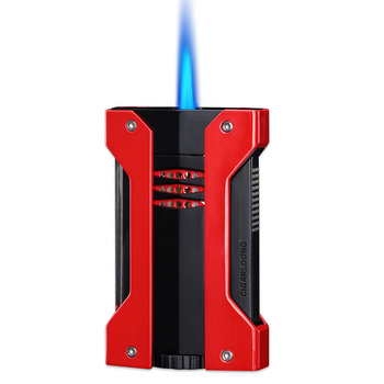 CIGARLOONG Zapaľovač na cigary a nerezové nožnice na cigary – set v darčekovej krabičke, dvojdielny, prispôsobiteľný