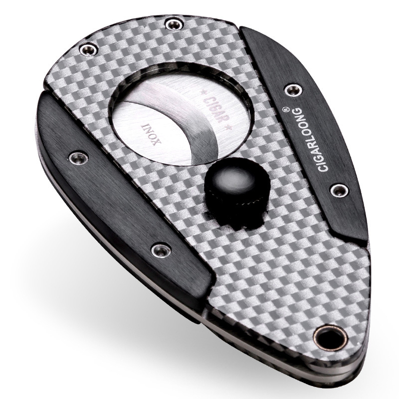 CIGARLOONG Zapaľovač na cigary a nerezové nožnice na cigary – set v darčekovej krabičke, dvojdielny, prispôsobiteľný