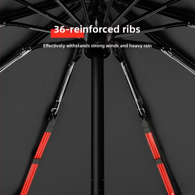 Slnečný dáždnik s automatickým otvorením, rukoväť z masívneho dreva, látka 190T odolná voči nárazom, UV ochrana UPF>30, oceľová tyč